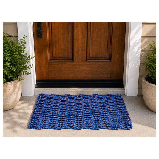 Blue/Orange Rope Rug