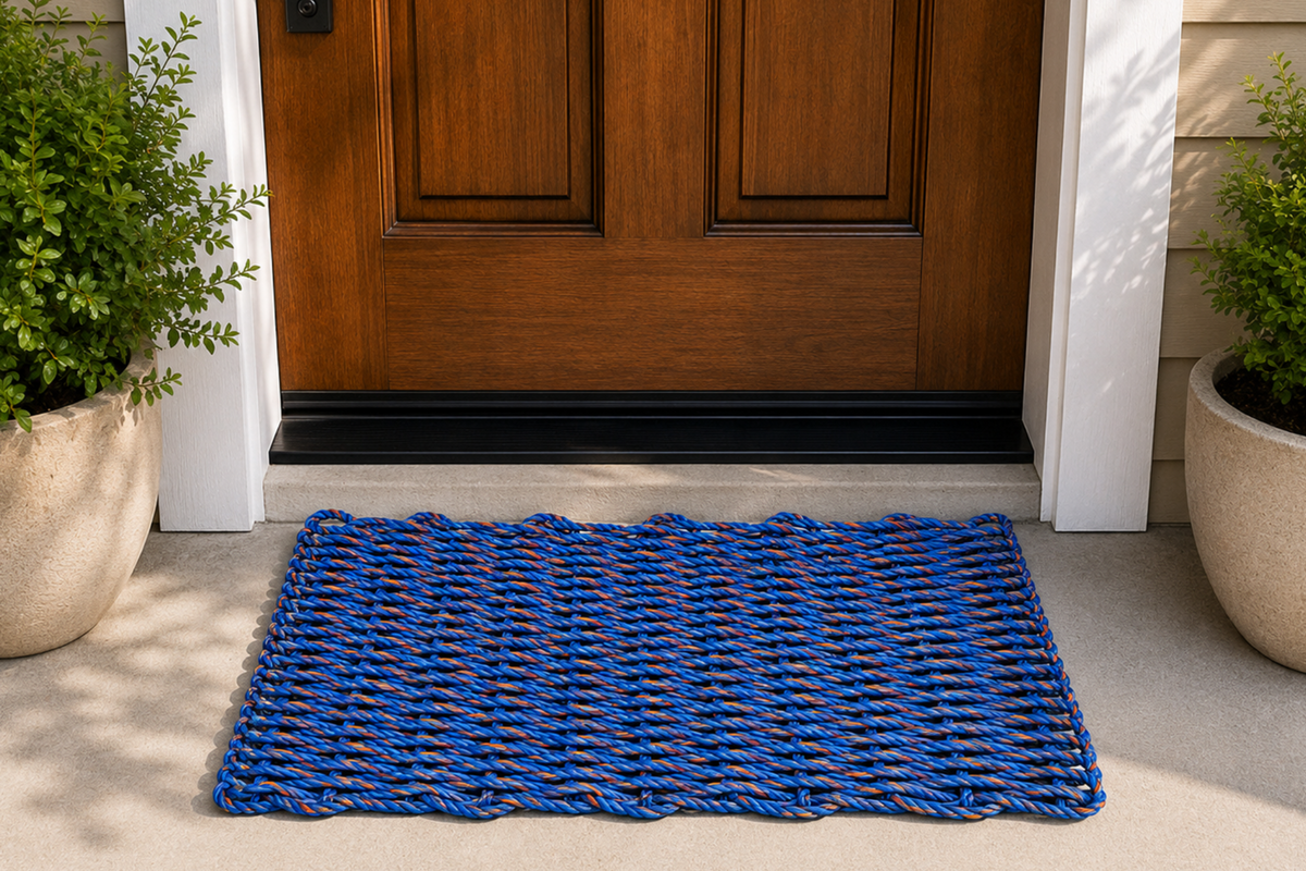 Blue/Orange Rope Rug
