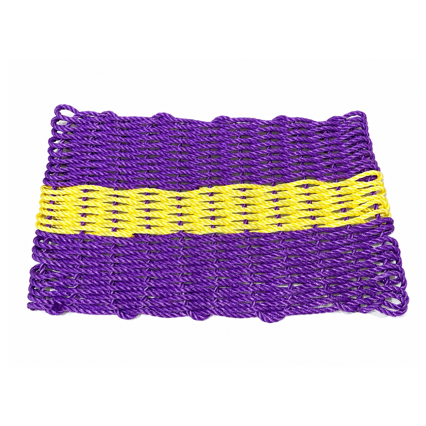 Purple and Yellow Rope Rug
